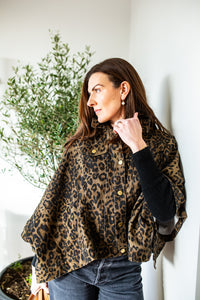 Leopard Print Cape