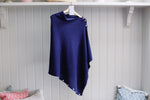 Cashmere Poncho Navy - SPECIAL OFFER