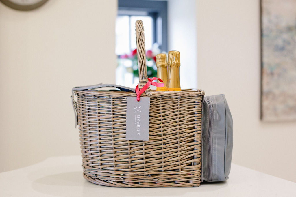 Two Bottle Picnic Hamper with Cooler. £110 down to £79
