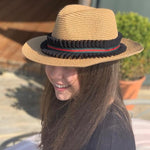 Summer Hat Black Ribbon